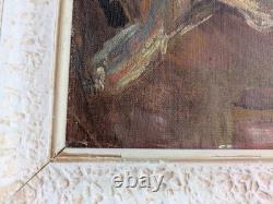 Tableau ancien Peinture a l'huile sur toile ENJOLRAS