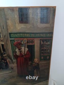 Tableau ancien Signé Vayreda 1843-1894 École espagnol