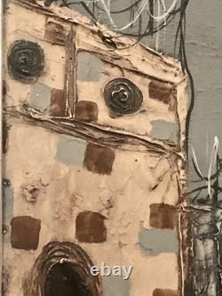 Tableau ancien hst paysage canal de Venise gondole J. RAITO dlg Jean Calogero