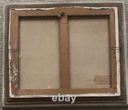 Tableau ancien hst paysage canal de Venise gondole J. RAITO dlg Jean Calogero