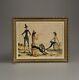 Tableau Ancien Huile Paysage Chevaux Camargue Scène De Genre Circky Forains