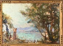 Tableau ancien huile sur Panneau signé
