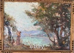 Tableau ancien huile sur Panneau signé