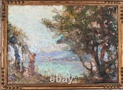 Tableau ancien huile sur Panneau signé