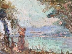 Tableau ancien huile sur Panneau signé