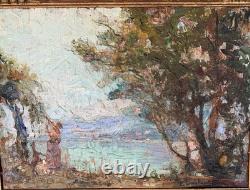 Tableau ancien huile sur Panneau signé