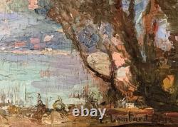 Tableau ancien huile sur Panneau signé