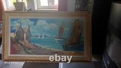 Tableau ancien huile sur bois