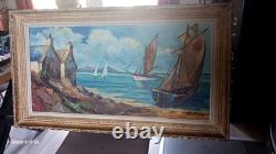 Tableau ancien huile sur bois