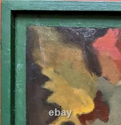 Tableau ancien huile sur bois paysage animé fauvisme dlg Louis Mathieu Verdilhan