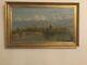 Tableau Ancien Huile Sur Panneaux, Paysages D Hiver, Montagne, Neige. Signé
