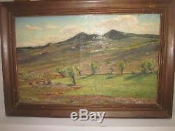 Tableau ancien huile sur toile Auguste ROURE