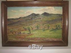 Tableau ancien huile sur toile Auguste ROURE