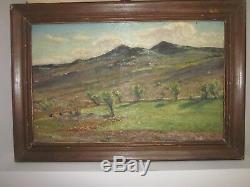 Tableau ancien huile sur toile Auguste ROURE