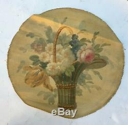 Tableau ancien, huile sur toile, Bouquet de fleurs 3/4, XIXe
