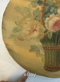Tableau ancien, huile sur toile, Bouquet de fleurs 4/4, XIXe