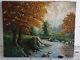 Tableau Ancien Huile Sur Toile Crosset (xxe-s) Paysage