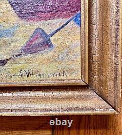 Tableau ancien huile sur toile EMIL JANUS WEINREICH (Danois, 1892-1975) 26 x 39