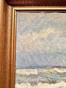 Tableau ancien huile sur toile EMIL JANUS WEINREICH (Danois, 1892-1975) 26 x 39