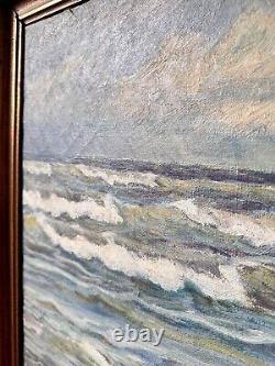 Tableau ancien huile sur toile EMIL JANUS WEINREICH (Danois, 1892-1975) 26 x 39