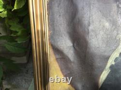 Tableau ancien huile sur toile école française XIX ème portrait gentilhomme