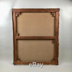 Tableau ancien, huile sur toile, l'heure du thé de GOBO (Gobeau)