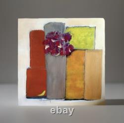 Tableau ancien huile sur toile nature morte cubique signé