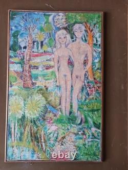 Tableau ancien huile sur toile signé