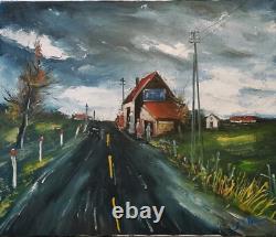 Tableau ancien huile sur toile signé