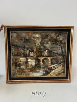 Tableau ancien huile sur toile signé
