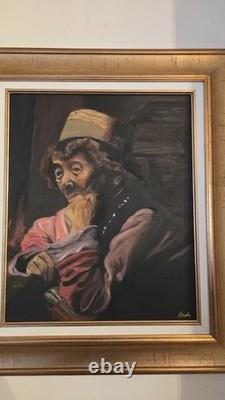 Tableau ancien huile sur toile signé