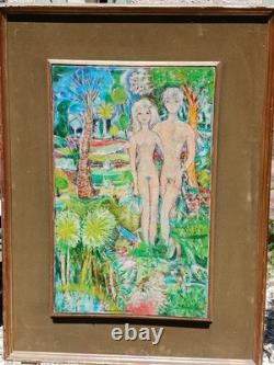 Tableau ancien huile sur toile signé