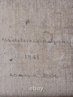 Tableau ancien huile sur toile signé