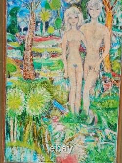 Tableau ancien huile sur toile signé