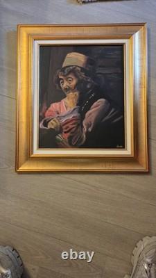 Tableau ancien huile sur toile signé