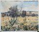 Tableau Ancien Huile Sur Toile Signé, Paysage Provençale, Garrigue Années 40 50