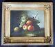 Tableau Ancien Nature Morte Fruits Xviii Xix Empire Peinture Huile Toile Cadre