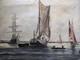 Tableau Ancien Paysage Marin Huile Sur Toile / France, Début Xxeme