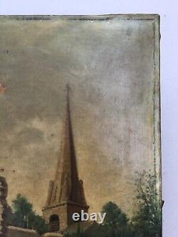 Tableau ancien signé A. Simon, Lingère, Huile sur toile, Peinture, Fin XIXe