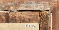 Tableau ancien signé. Bouquet de Fleurs. Peinture huile sur toile