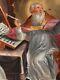 Tableau Ancien Signé. Saint Augustin. Peinture Huile Sur Toile Style Xvlll°