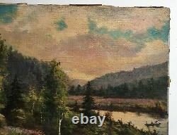 Tableau ancien signé et daté 1938, Huile sur toile, Ecole autrichienne XXe