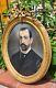 Tableau Ancien Signée. Portrait Homme. Peinture Huile Sur Toile. Style Xlx°