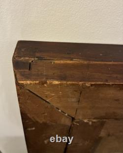 Tableau peinture ancienne portrait fumeur de pipe XIXe