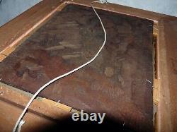 Très Rare ancienne Peinture huile sur panneau scène pastorale du 18ème