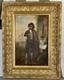 Très Ancienne Huile Sur Toile Xviiie Xixe Pêcheurs Napolitains Naples Italie