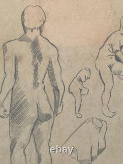 Vincent Van Gogh (fait main) dessin à l'huile sur papier ancien signé et