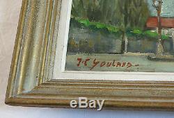 YOULARD, rue du centre à Neuilly en 1944, NEUILLY sur SEINE, TABLEAU ANCIEN, WW 2